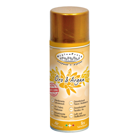 Neutralizare miros si odorizare textile,masini de spalat ,uscatoare rufe - Deospray neutralizare miros, Oro si Argan, 400ml