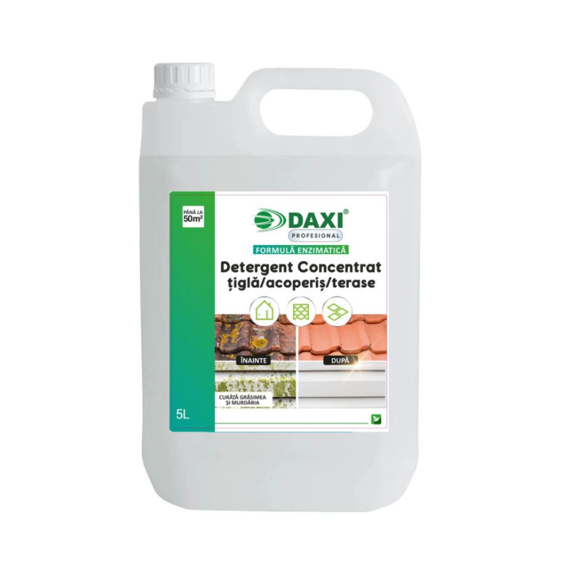 Solutii curatare si intretinere terase exterioare - Detergent concentrat pentru curatare tigla, acoperis si terase, 5 L