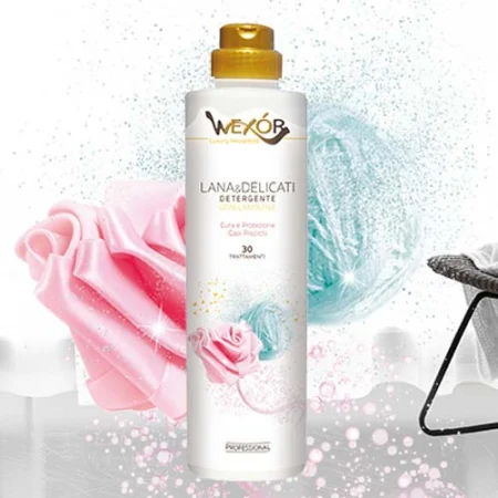DETERGENTI RUFE SI INTRETINERE TEXTILE - Detergent de rufe cu lanolina,pentru articole din lana, Lana&Delicati, 750ml