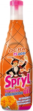Solutii profesionale pentru curatenie si intretinere - Detergent Gel pentru Pardoseli și Suprafețe,puternic parfumat,aroma Ocra,Spryl,750 ml