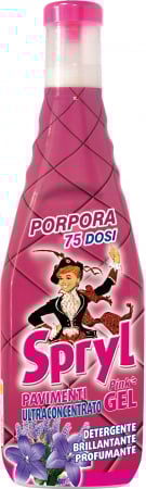 Solutii profesionale pentru curatenie si intretinere - Detergent Gel pentru Pardoseli și Suprafețe,puternic parfumat,aroma Porpora,Spryl,750 ml
