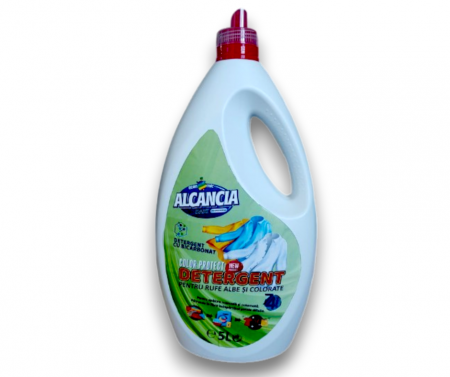 DETERGENTI RUFE SI INTRETINERE TEXTILE - Detergent lichid cu bicarbonat, pentru rufe albe si colorate, 5 L