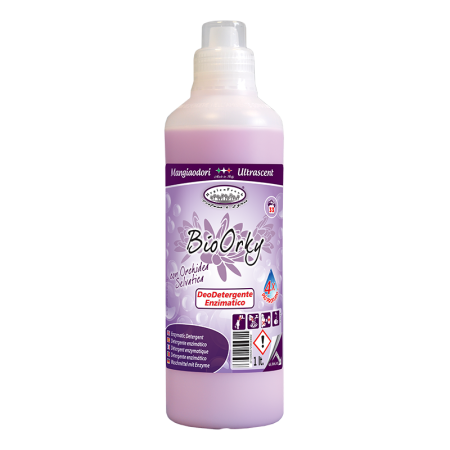 Detergenti de rufe - Detergent parfumat multi-enzimatic Bio, Orhidee salbatica, 1l