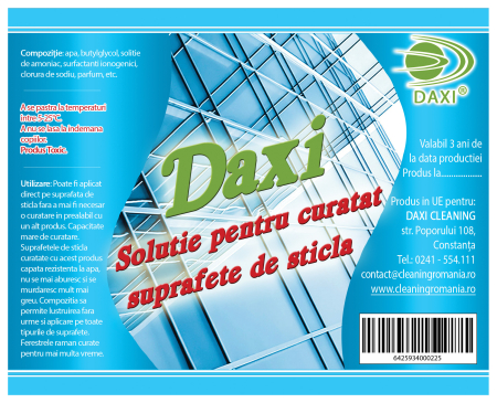 Solutii si detergenti industriali - Detergent pentru suprafete de sticla, 5l