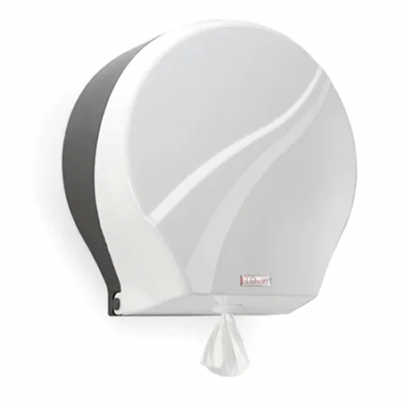 Dispensere hartie igienica  si consumabile - Dispenser hartie igienica, Jumbo, derulare centrala, alb