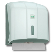 Dispensere prosoape pliate de maini si consumabile - Dispenser prosop hartie Z ingust,capacitate 300buc,alb,KH300