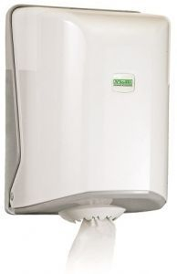 Dispensere role prosop hartie si consumabile - Dispenser rola prosop derulare centrala abs, alb, Vialli OG1