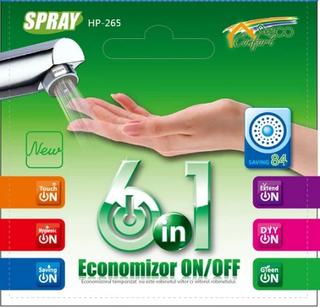 Articole si accesorii pentru baie si zona sanitara - Economizor de apa ON/OFF Spray Cod HP-265
