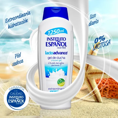 Gel de dus hidratant Lacto Advance, fara parabeni, 1250ml [1]