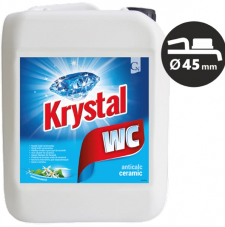 Solutii si detergenti industriali - KRYSTAL WC Detartrant forte pentru ceramică, Albastru, 5l
