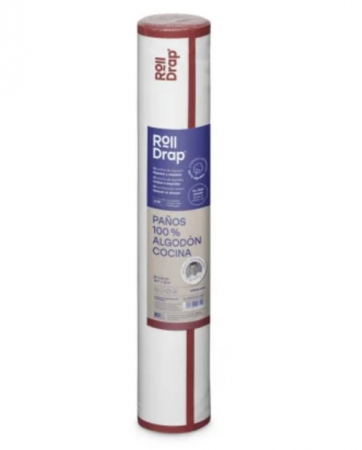 Laveta 100% bumbac, 40x64 cm, cu margini Bordeaux, Roll Drap [2]