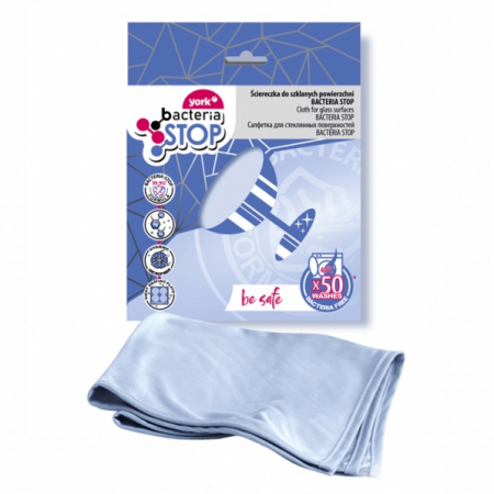 Articole Menaj & Accesorii pentru Casa - Laveta microfibra pentru sticla Bacteria Stop,30x40cm