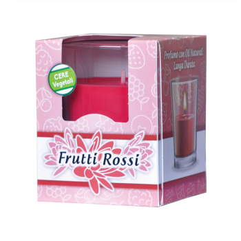 Odorizanti cu bete de ratan si lumanari parfumate - Lumanare parfumata Fructe Rosii,140g