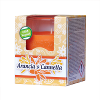 Odorizanti cu bete de ratan si lumanari parfumate - Lumanare parfumata Orange&Cinnamon, 140gr