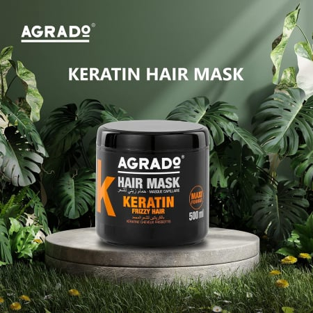 COSMETICE SI INGRIJIRE PERSONALA - Masca tratament pentru par ondulat cu Keratina anti-electrizare, 500ml