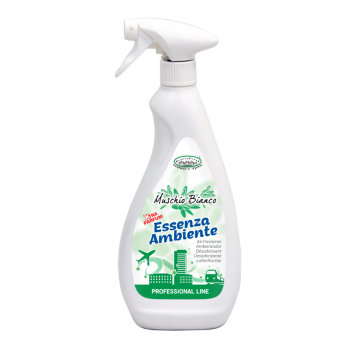Neutralizare miros si odorizare textile,masini de spalat ,uscatoare rufe - Neutralizator de miros,spray cu pulverizator, Mosc Alb, 750ml