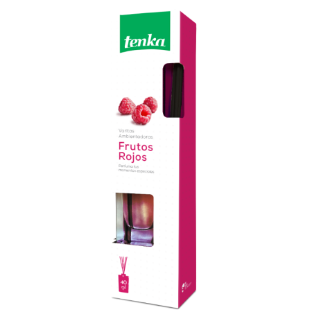 Odorizanti cu bete de ratan si lumanari parfumate - Odorizant camera bete ratan, Tenka Berry Fruits, 40ml