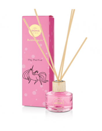 Odorizanti cu bete de ratan si lumanari parfumate - Odorizant cu bete de ratan, Stay Positive, 50ml, Aroma Home