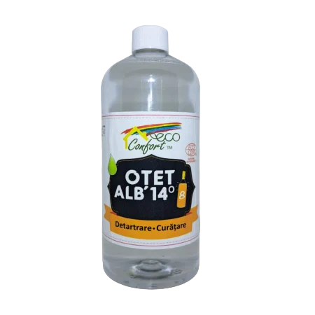 Curatenie Traditionala - Otet alb, concentratie 14%, pentru detartrare si curatare suprafete din baie,1l