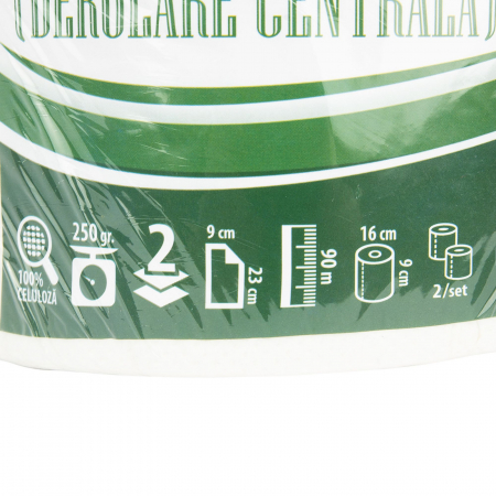 Pachet 2 role hartie igienica mini jumbo, Spa Paper,alba 90 ml/rola [2]