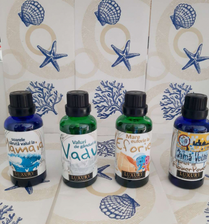 PRODUSE BRAND DAXI - Pachet 4 sticlute arome parfum 50ml Editie Estivala