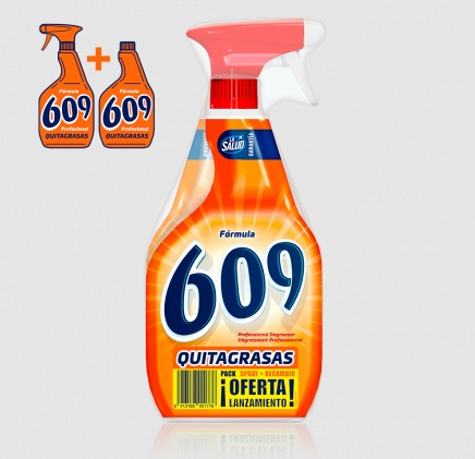 Detergenti de vase si solutii pentru bucătărie - Pachet Degresant profesional pentru suprafete si tesaturi 750ml+rezerva