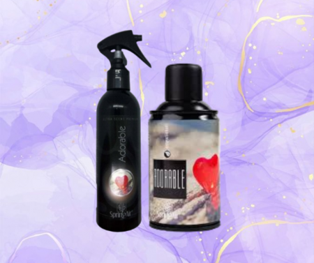 % REDUCERI ODORIZANTI SI NEUTRALIZATORI PENTRU MIROS - Pachet Odorizare Adorable-Rezerva odorizanta 250ml+Odorizant ambiental 200ml