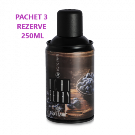 % REDUCERI ODORIZANTI SI NEUTRALIZATORI PENTRU MIROS - Pachet Promo 3xRezerva odorizanta pentru camera Acai Berry,250ml