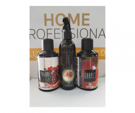 Pachete Odorizare - Pachet Spring Air 2 rezerve odorizante camera Grapes+Pomegranate Delight + Odorizant ambiental 200ml Grapes