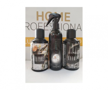 Pachete Odorizare - Pachet Spring Air 2 rezerve odorizante camera Tea Pearl+Karma + Odorizant ambiental 200ml Cotton
