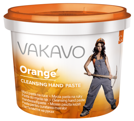 AUTO BRICOLAJ & GRADINA & CAMPING - Pasta industriala pentru maini cu glucosid,VAKAVO ORANGE 600g