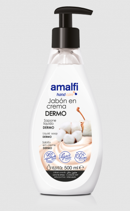 Sapun lichid,solid , spuma si sare de baie - Sapun lichid cu pompita, Dermo, 500ml