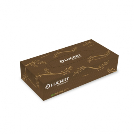 Hartie si servetele - Servetele faciale pop up din celuloza reciclata, Eco Natural, 100 buc/cut