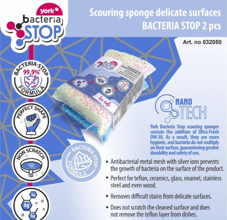 Set 2 bureti pentru suprafete delicate, Bacteria Stop, York [1]