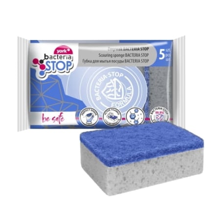 Articole menaj BACTERIA STOP - Set 5 bureti antibacterieni de vase, Bacteria Stop