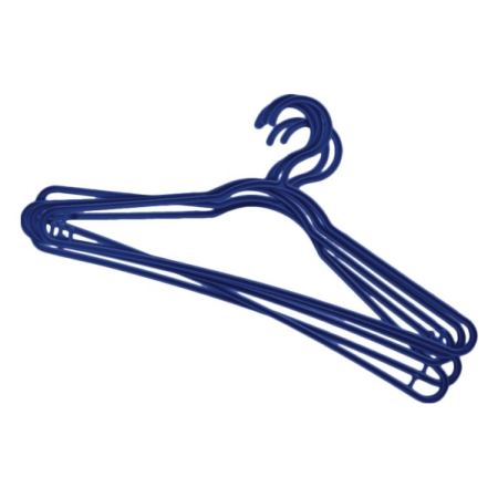 Articole si accesorii pentru haine si produse textile - Set de 5 umerase plastic cu cap reglabil