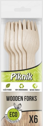 Accesorii pentru casa - Set ECO Picnic biodegradabil 6 furculite