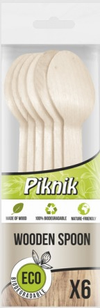 Accesorii pentru casa - Set ECO Picnic biodegradabil 6 linguri
