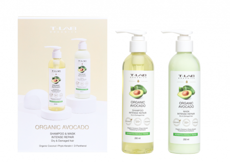 Sampon,balsam,masti si tratamente pentru par - Set ingrijire par Sampon 250ml+Masca 250ml cu extract de avocado pentru parul uscat si degradat