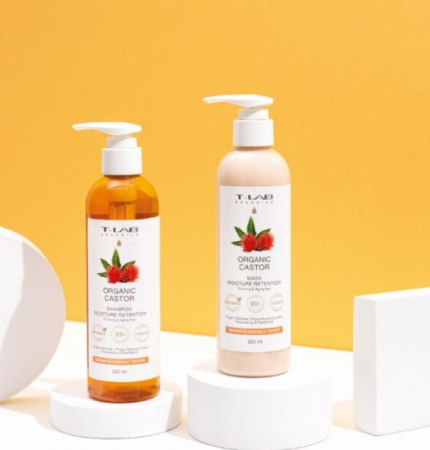 Sampon,balsam,masti si tratamente pentru par - Set ingrijire par Sampon 250ml+Masca 250ml cu ricin organic pentru parul subtiat si degradat