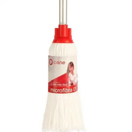 ARTICOLE DE MENAJ & ACCESORII PENTRU CASA - Set mop de microfibra alb Eco,nr.1,150g+laveta de microfibra