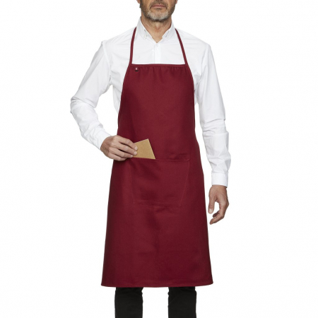ARTICOLE HORECA - Sort cu pieptar si buzunar,Bordeaux,Roll Drap