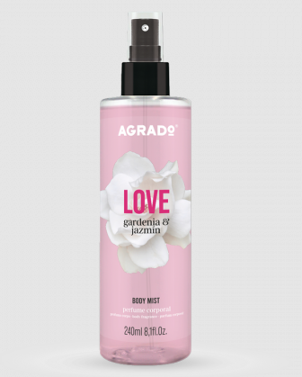 Lotiuni ,lapte,creme si uleiuri pentru fata si corp - Spray de corp LOVE, aroma de Gardenie si Iasomie verde, 240ml