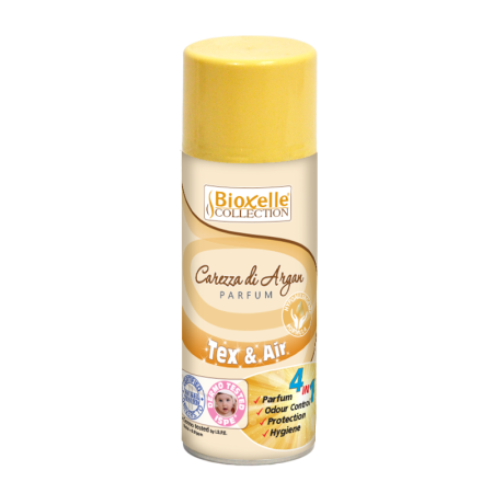 Neutralizare miros si odorizare textile,masini de spalat ,uscatoare rufe - Spray pentru tesaturi si ambiental hipoalergenic, Argan Bioxelle, 400ml