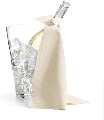 Accesorii pentru casa - Suport din bumbac pentru sticle de vin 40x40, 12 buc Natural