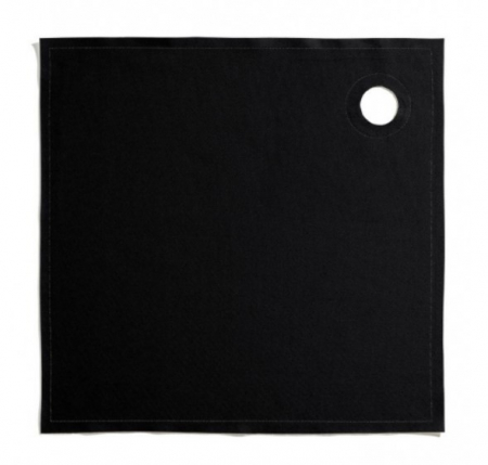 Suport din bumbac pentru sticle de vin 40x40, 12 buc, Negru, Roll Drap [2]