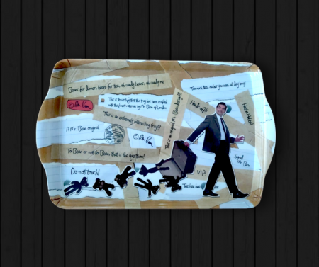 Home&Deco - Tava de bucatarie, din plastic, Mr. Bean, 30x24 cm