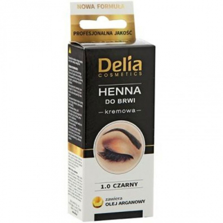 Cosmetice & Ingrijire Personala - Vopsea pentru Sprancene cu Ulei de Argan , nuanta 1.0 Negru, 15ml