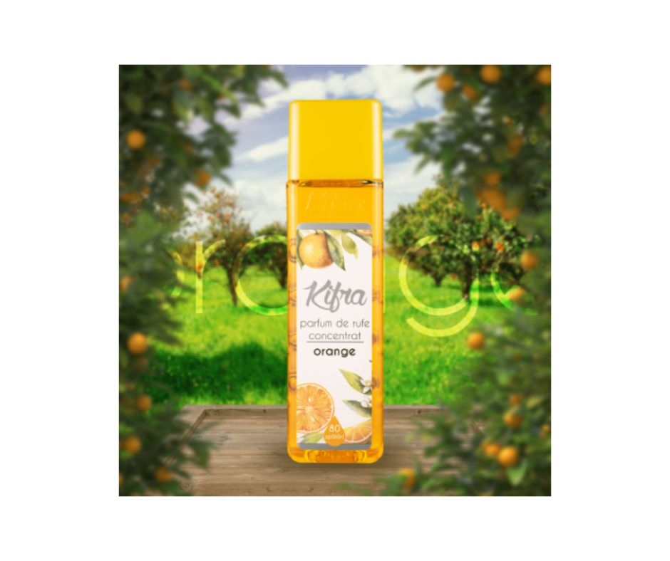 Pachet parfum rufe Kifra Orange 200 ml + Dezinfectant rufe Sanytol 1l 