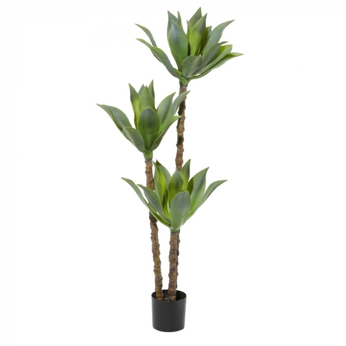 Pom Artificial Agave cu 3 Tulpini, pentru Decor Interior si Exterior, 180cm Verde [2]